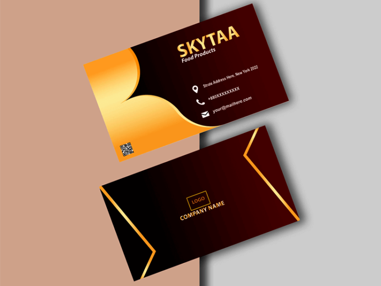 Dark-Red-Background-Duel-Sided-Business-Card-Rectangle-Logo