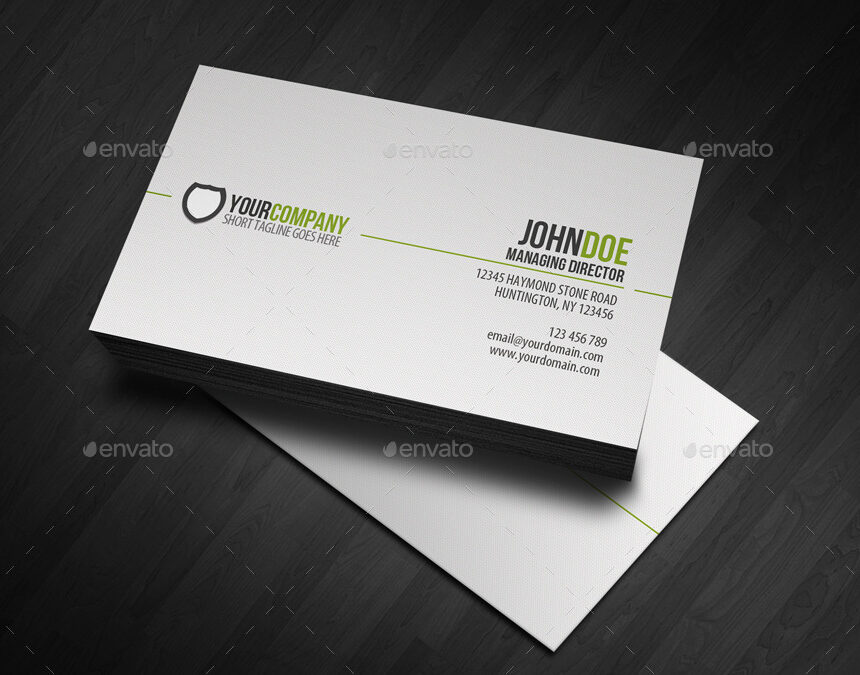 simple corporate business card